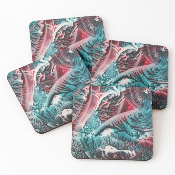 Item preview, Red Teal Abstract designed and sold by Dallas Manicom.