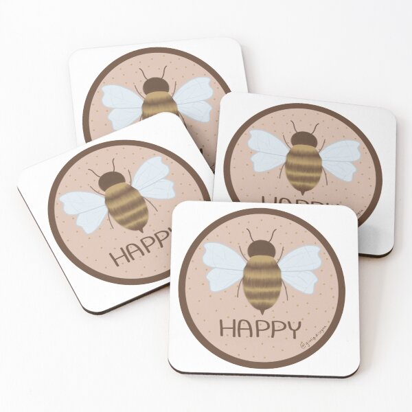 Artikelvorschau, BEE HAPPY Aufkleber entworfen und verkauft von Giulia Palazzo.