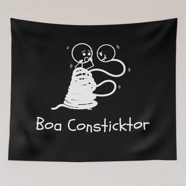Item preview, Boa Consticktor - Stick Figure Humour designed and sold by CheckOutOz.