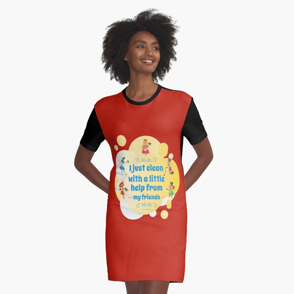 Item preview, Graphic T-Shirt Dress designed and sold by SavvyCleaner.