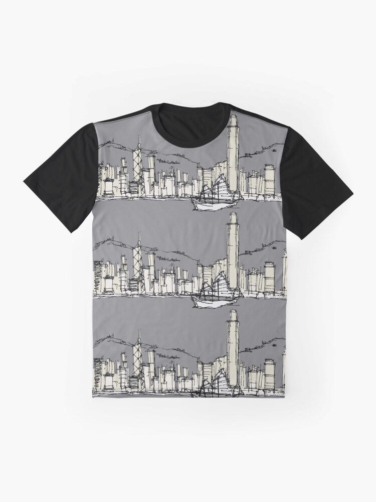 Alternate view of Hongkong Silhouette Graphic T-Shirt