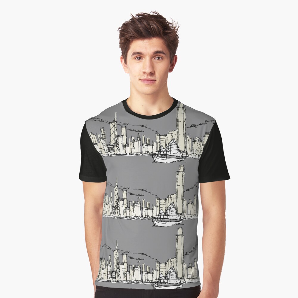 Hongkong Silhouette Graphic T-Shirt