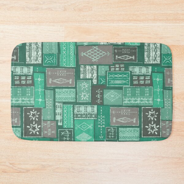 Item preview, Samoan Green Tapa Print designed and sold by sunnthreads.
