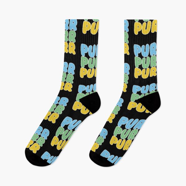 Item preview, TXT Cat and Dog PURR Bark Blue Yellow Green designed and sold by SugarSaint.
