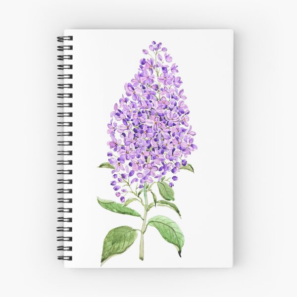 Artikelvorschau, handgemaltes lila lila blumenaquarell entworfen und verkauft von SelenePaintings .