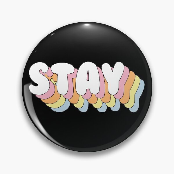 Item preview, STRAY KIDS - Stay Quote Text PASTEL RAINBOW designed and sold by SugarSaint.