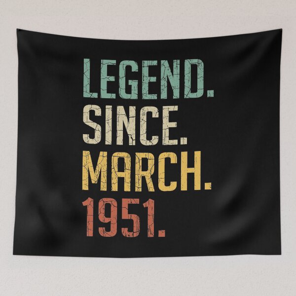 Item preview, Legend Since March 1951 70th Birthday Gift 70 Years Old Vintage March 1951 designed and sold by Takatv.