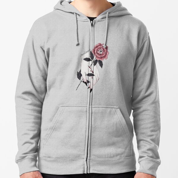 Eyes From The Rose Zipped Hoodie