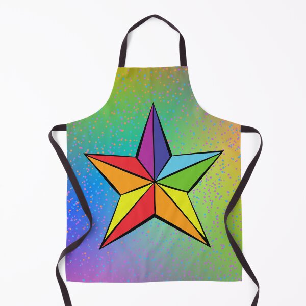 Item preview, Rainbow Nautical Star With Colorful Star Background designed and sold by MixedBagMerch.
