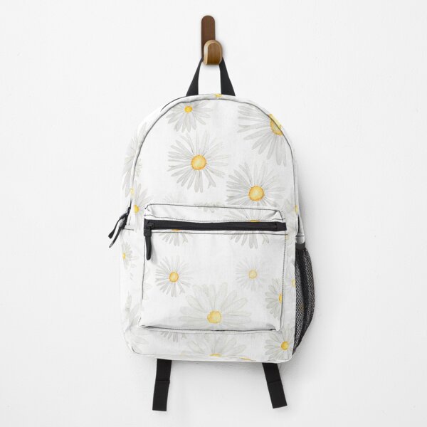 Item preview, hand painted white daisies pattern watercolor designed and sold by ColorandColor.