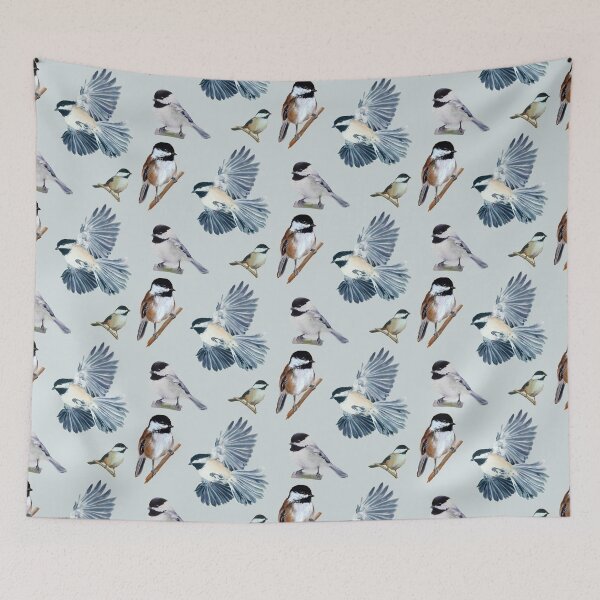 Item preview, Chickadee Sticker set & pattern designed and sold by Emily Bickell.