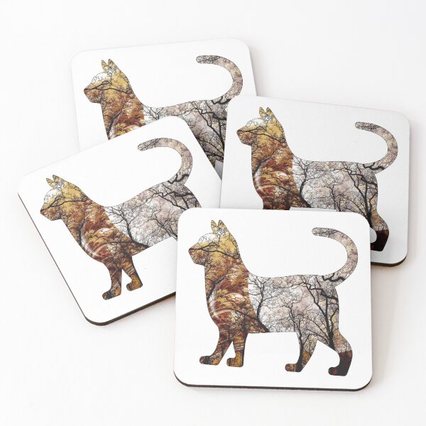 Item preview, Cat in Woodlands designed and sold by IssyDesigns.