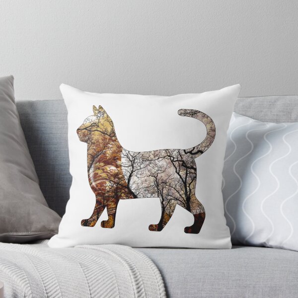 Item preview, Cat in Woodlands designed and sold by IssyDesigns.