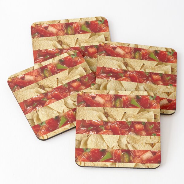 Item preview, Chips and Salsa Stripes Pattern designed and sold by MixedBagMerch.
