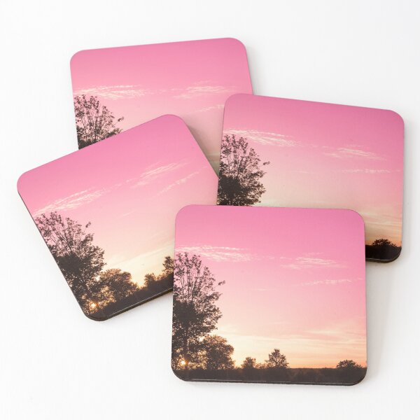 Item preview, Tree shadow and pink sunset designed and sold by Stéphane  Thirion.
