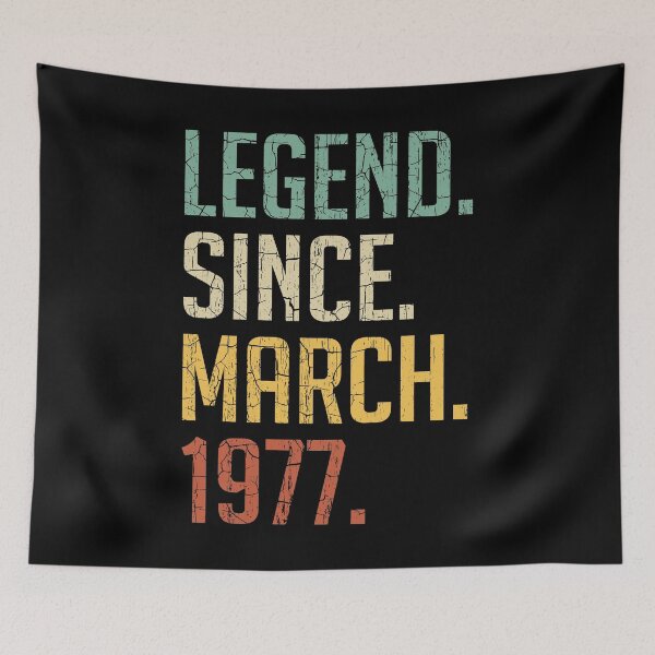 Item preview, Legend Since March 1977 44th Birthday Gift 44 Years Old Vintage March 1977 designed and sold by Takatv.