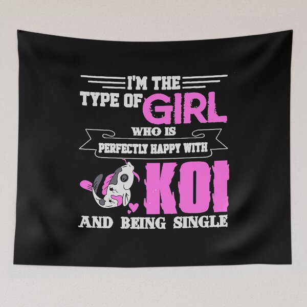 Item preview, I'm the type of Girl who is happy with Koi designed and sold by NeXore.