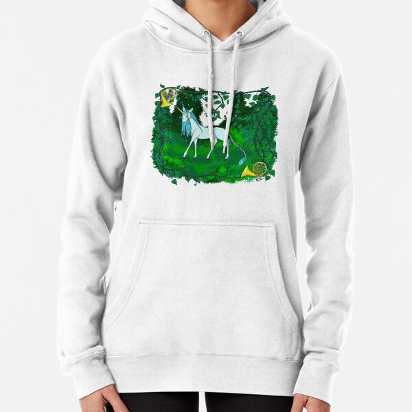 Vista previa del artículo con la obra «Unicornio del mundo perdido», diseñado y vendido por Salem Scribbles.