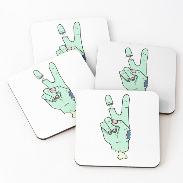 Item preview, Zombie peace sign Halloween design designed and sold by kuremureDesign.
