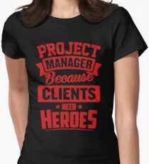 Project Manager Heroes Women's Fitted T-Shirt