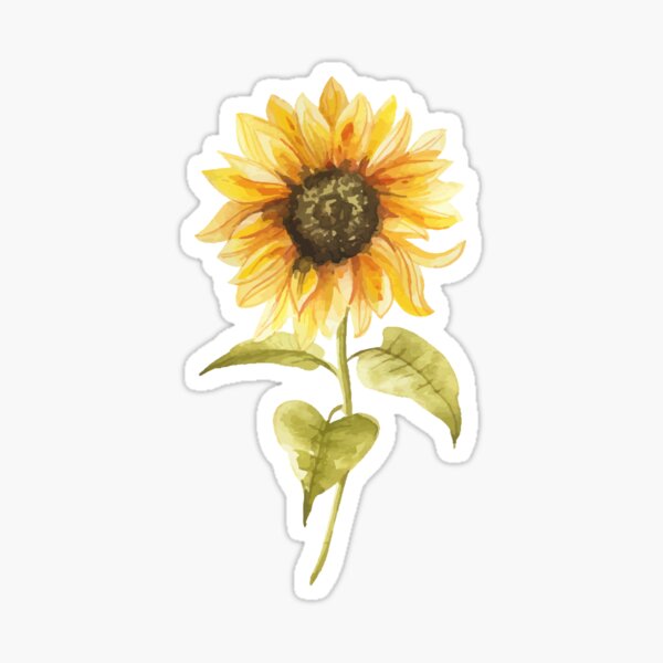 Item preview, Watercolor Sunflower hand painted designed and sold by SouthPrints.