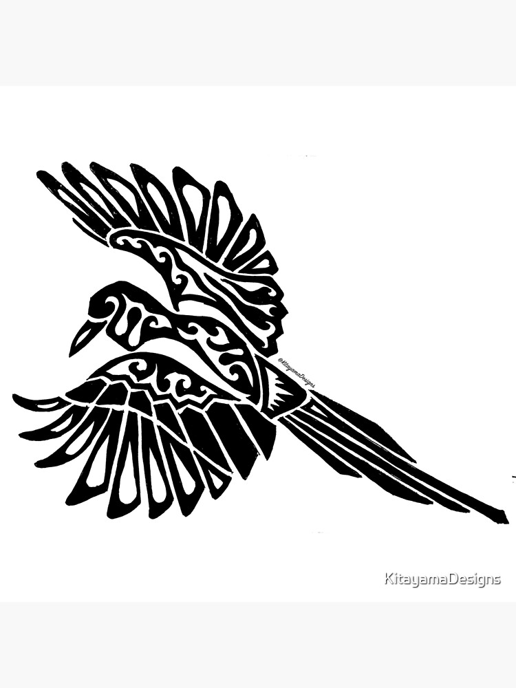 Blue Jay Tribal Design  Poster for Sale by KitayamaDesigns