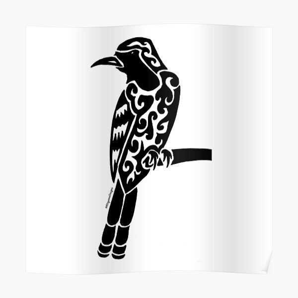 Blue Jay Tribal Design  Poster for Sale by KitayamaDesigns