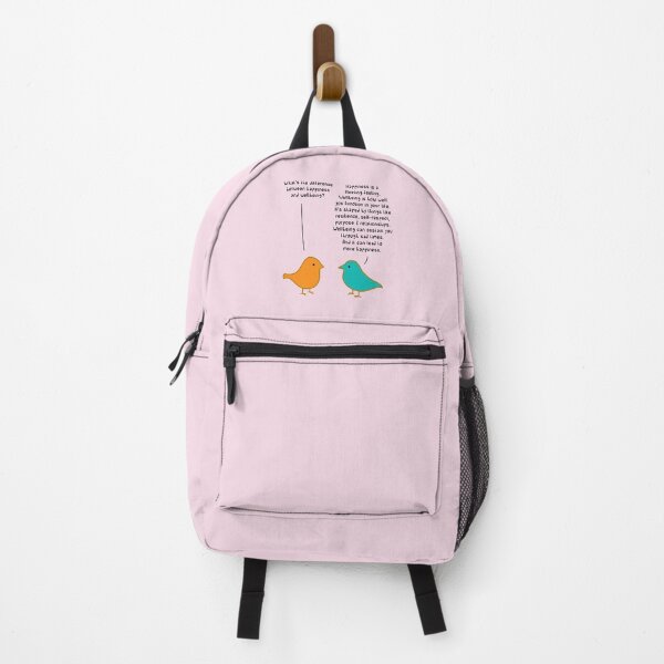 Item preview, Happiness vs Wellbeing - Pink designed and sold by ImperfectLife.