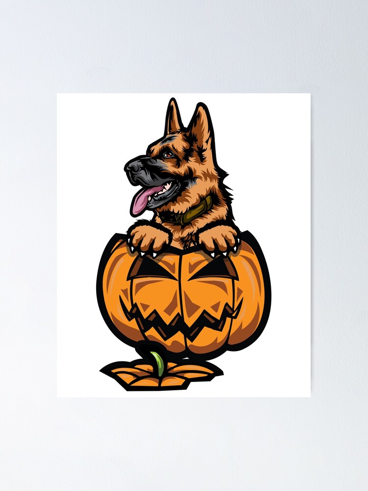 german shepherd pumpkin