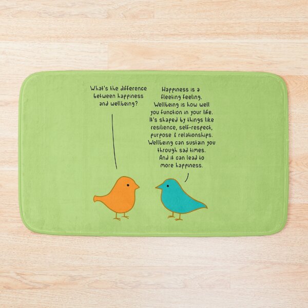 Item preview, Happiness vs Wellbeing - Pear designed and sold by ImperfectLife.