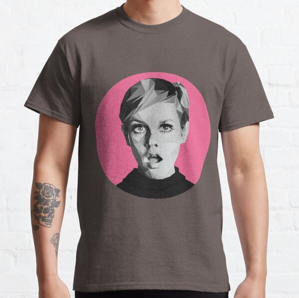 Twiggy low-poly portrait Classic T-Shirt