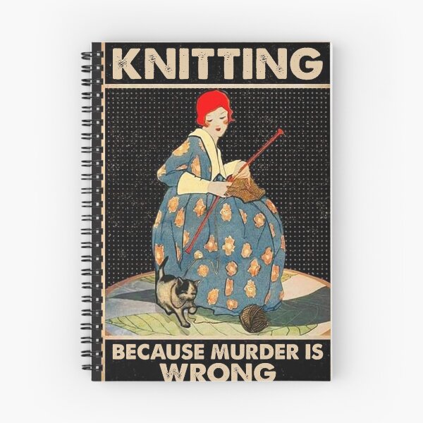 Item preview, Knitting because murder is wrong designed and sold by amanda1989u.