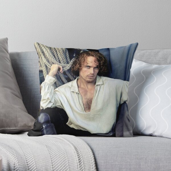 Sam Heughan Throw Pillow