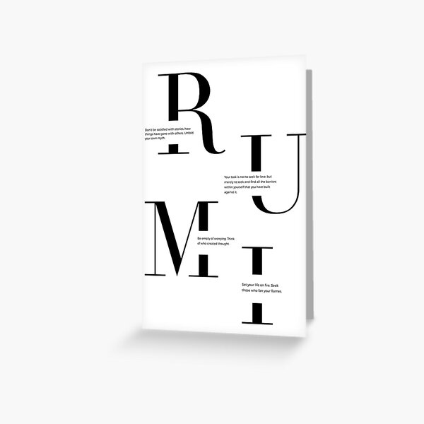 Artikel-Vorschau von Rumi Zitat Sammlung, designt und verkauft von The Art of the  Pause.