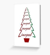 Liverpool - Christmas Tree Gifts & Cards Greeting Card