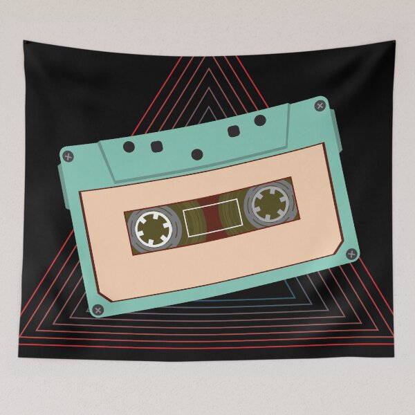 Item preview, Retro Vintage Cassette Tape Retrowave Synthwave designed and sold by ghost888.