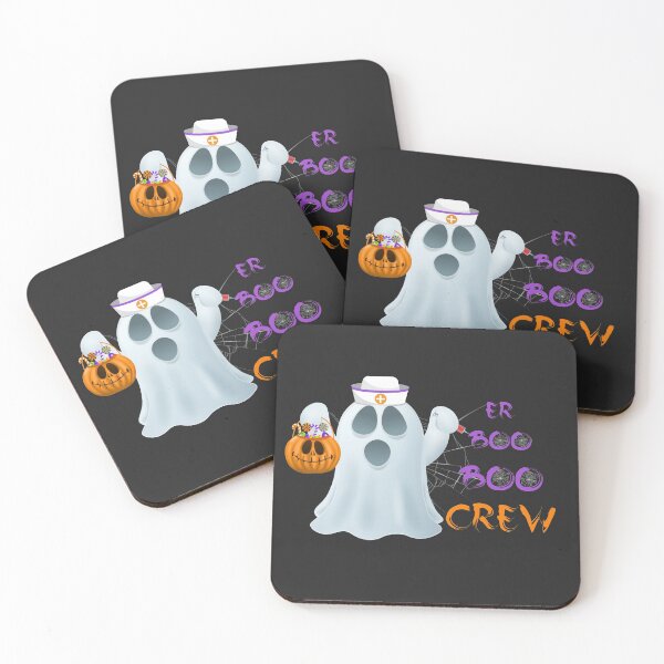 Item preview, Er Boo Boo Crew Halloween Ghost Nurse designed and sold by MH Style.