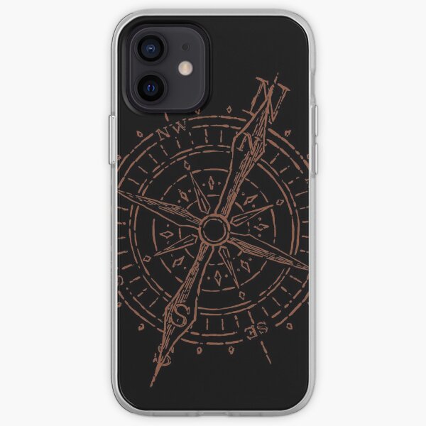 Merona Grant Compass, on black iPhone Soft Case