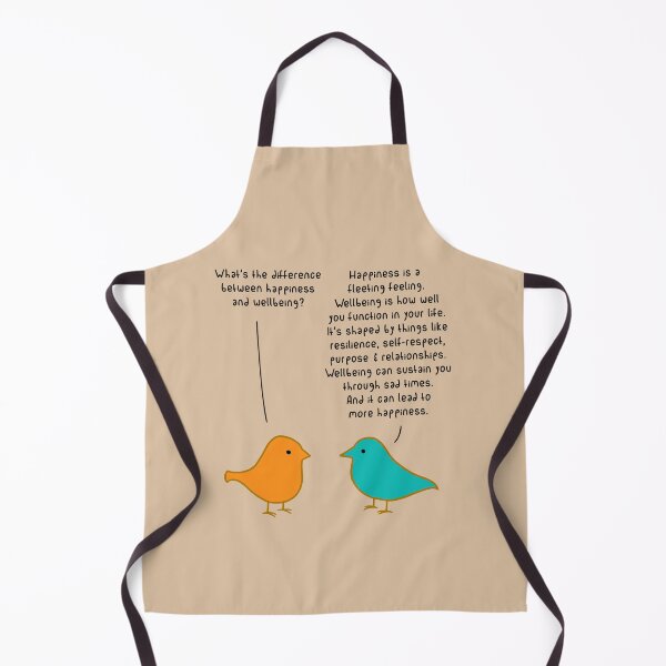 Item preview, Happiness vs Wellbeing - Cocoa designed and sold by ImperfectLife.