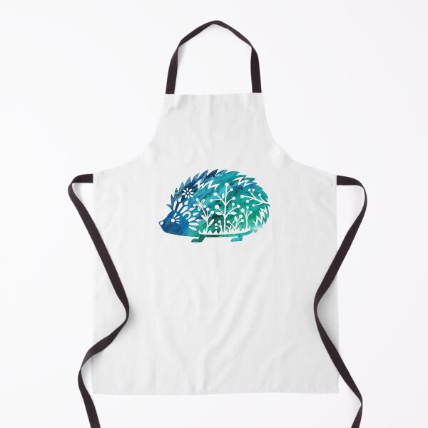 Item preview, Hedgehog Cute Fun Blue Watercolor Silhouette Graphic designed and sold by SpookshowDesign.
