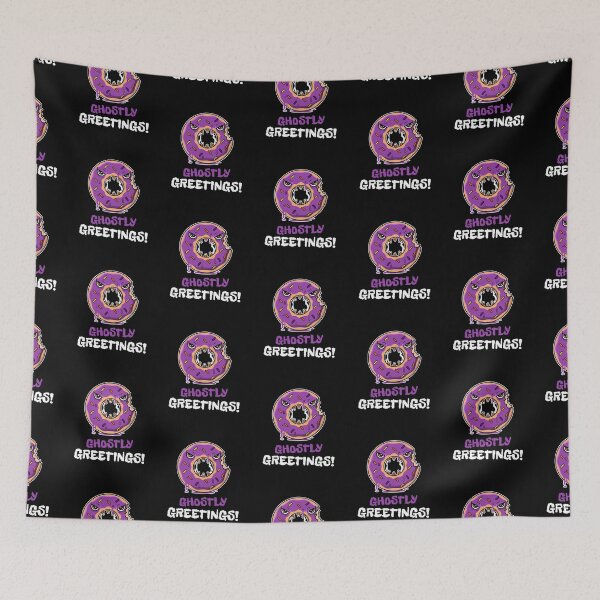 Item preview, Monster Donut Ghostly Greetings Halloween 2020  designed and sold by Happy-PrintZ.