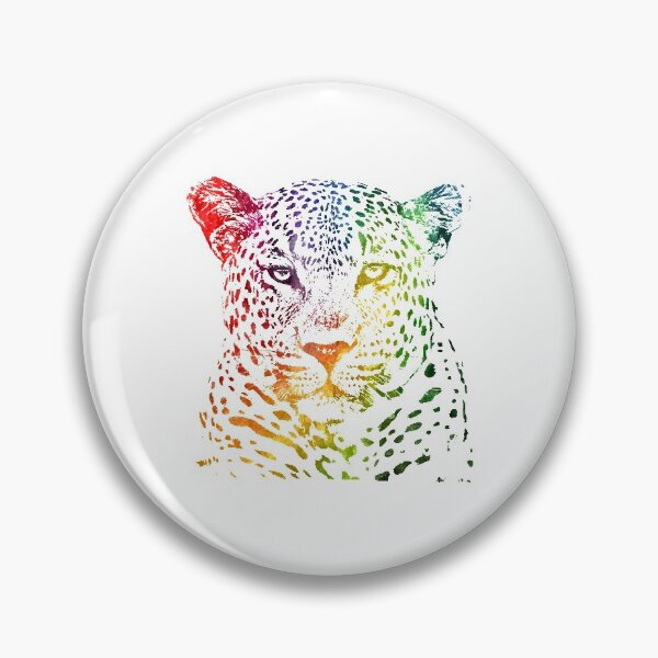 Item preview, Leopard Jaguar Face African Animal Watercolor Graphic designed and sold by SpookshowDesign.
