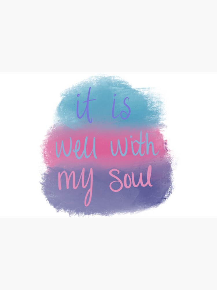 "It Is Well With My Soul" Sticker by sandravioletart Redbubble