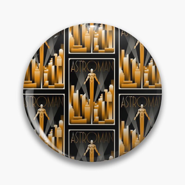 Artikelvorschau, Art-Deco-Astrologe im Flug über die Stadt der Zukunft entworfen und verkauft von 108dragons.
