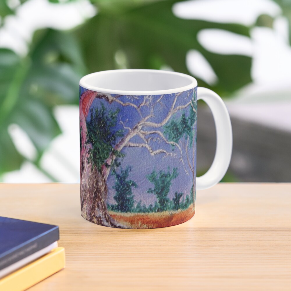 Outback Boab Tree - Print of Oil on canvas original artwork Mug