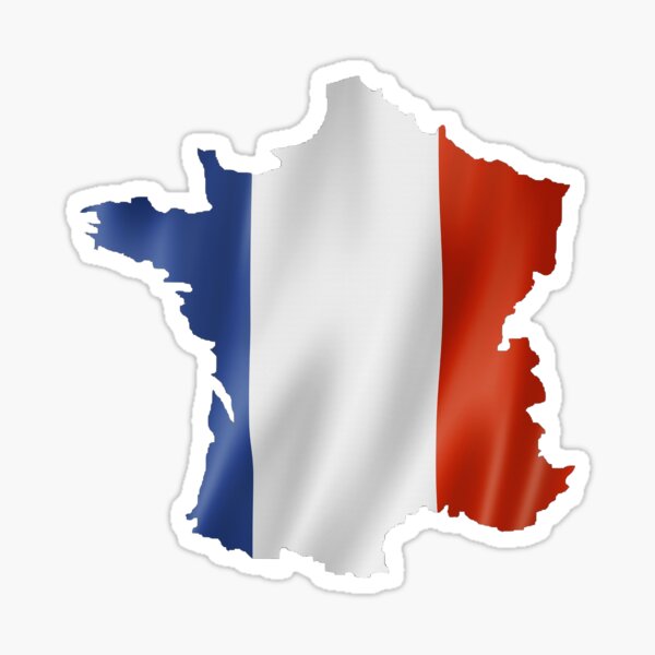 Regalos y productos: Mapa De La Bandera De Francia | Redbubble