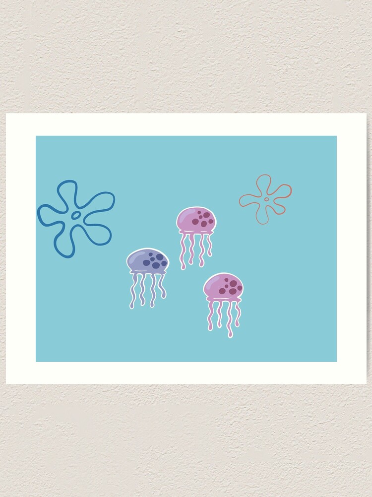 SpongeBob jellyfish pack | Art Print