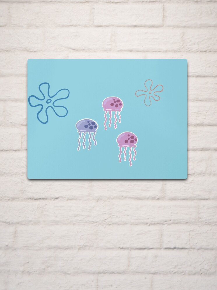 SpongeBob jellyfish pack | Metal Print