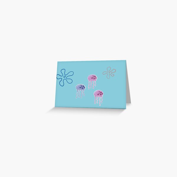 SpongeBob jellyfish pack Greeting Card for Sale by caliclem