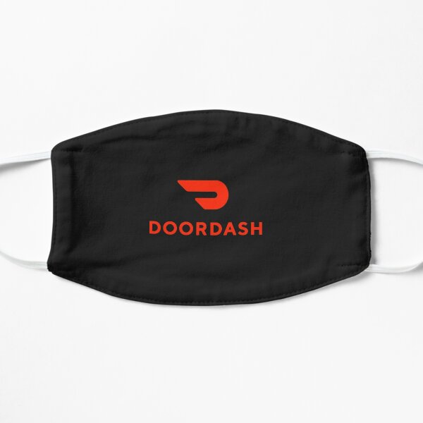 Doordash Driver Apparel Simple Logo Only Design Mask By Purecreations Redbubble